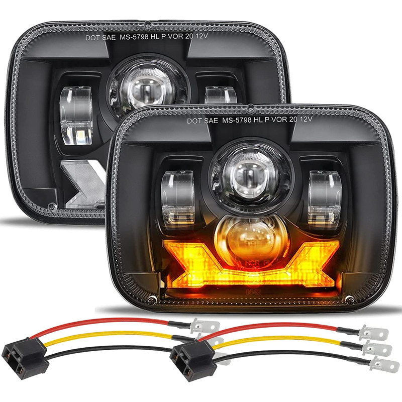 Model Kit Jeep - Lampu Depan LED 5x7 7x6 9600LM
