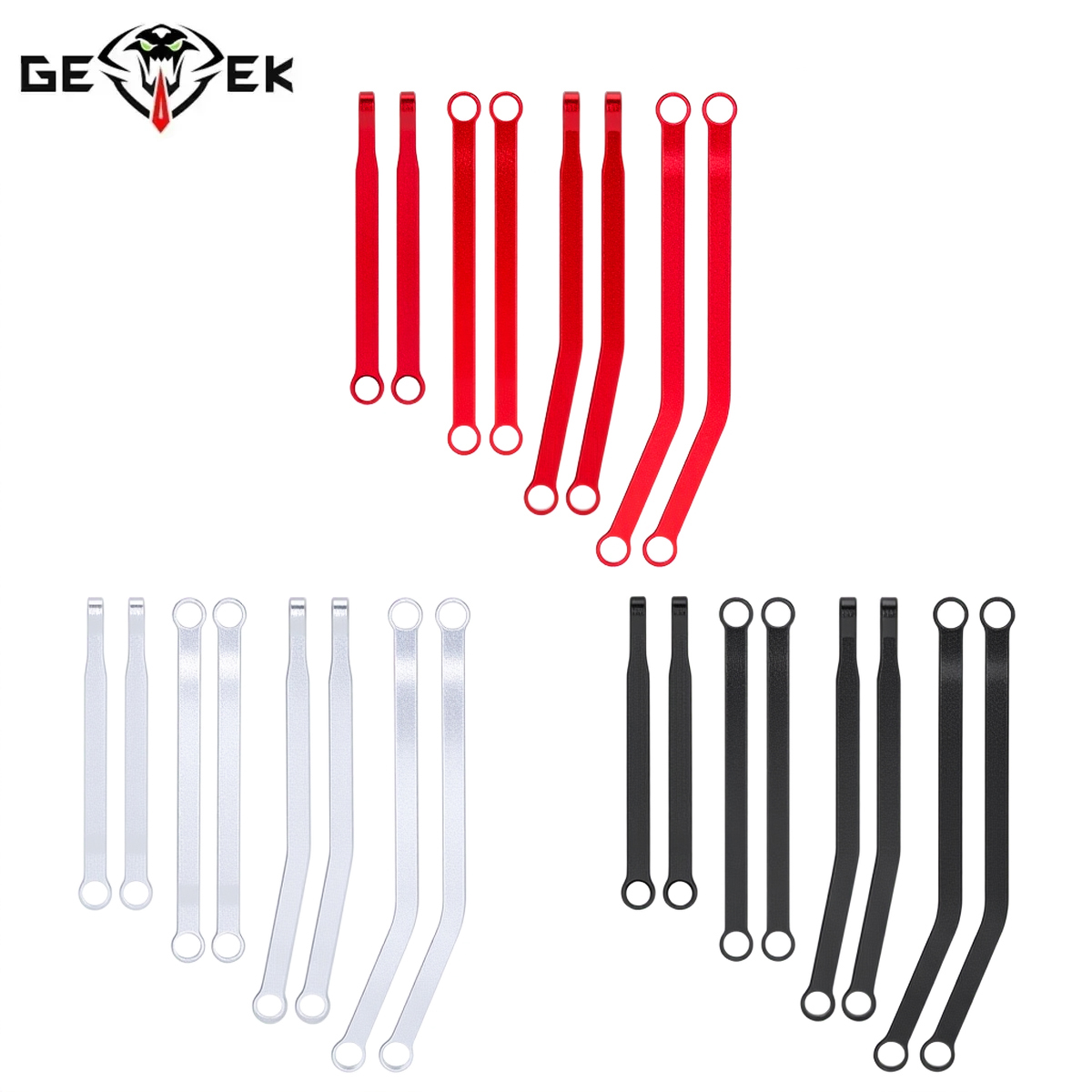 Model Kit Jeep - Set Batang Penghubung Aluminium Depan Belakang