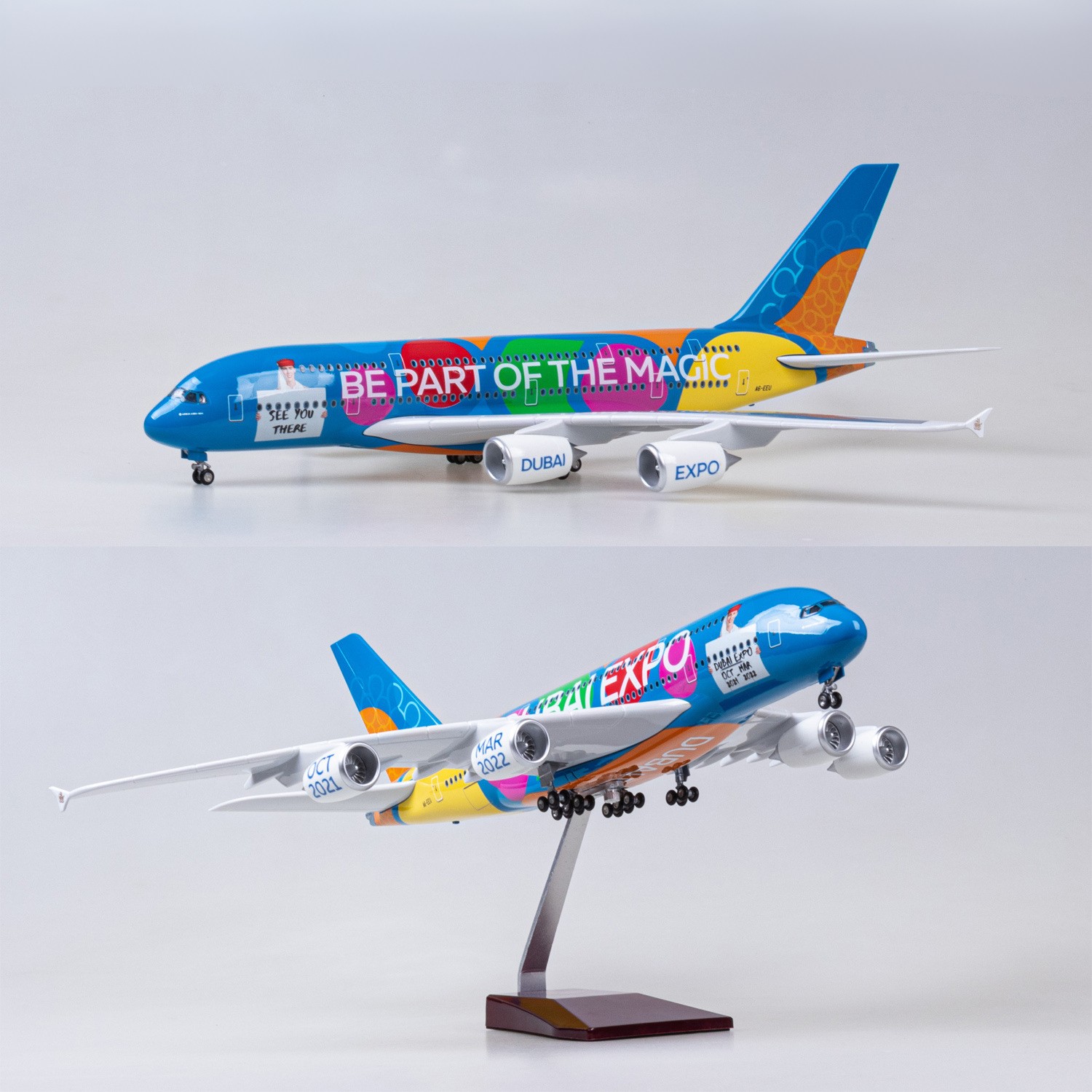 Model Kit Planes - Model Pesawat Terbang Emirates EXPO A380