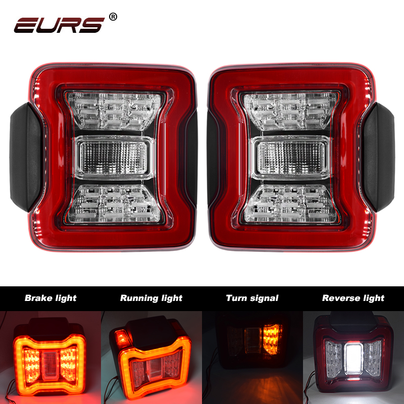 Model Kit Jeep - 2 Buah Perakitan Lampu Belakang LED