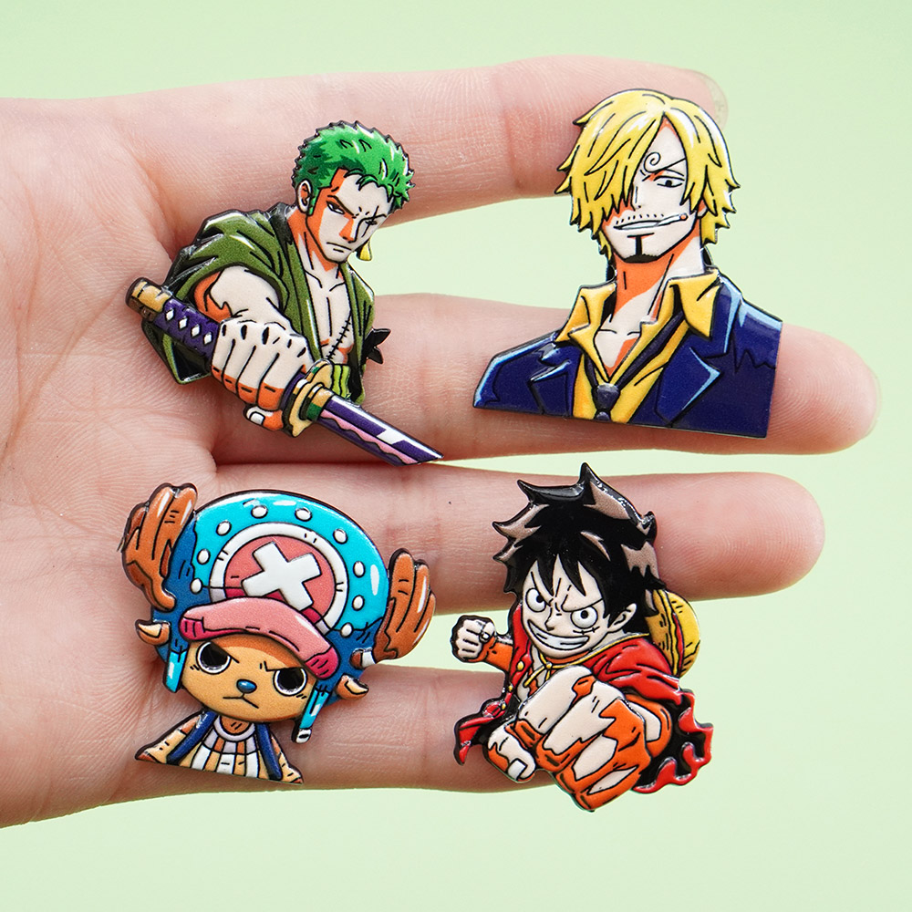 Model Kit One Piece Bandai - 4Pcs Set Bros Kartun ONE PIECE