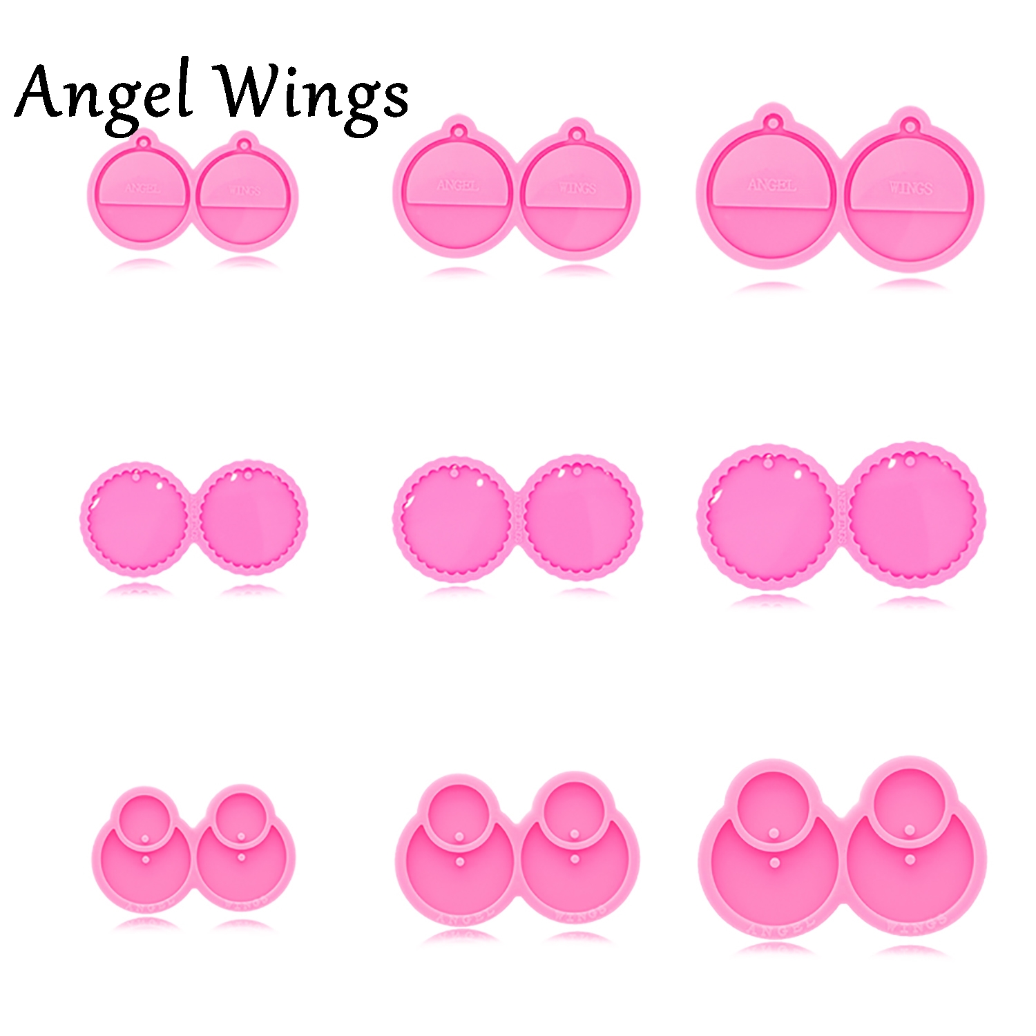 Model Kit Varnish - DY0429 Anting Kerang/Setengah Lingkaran/Cetakan Silikon Anting-Anting