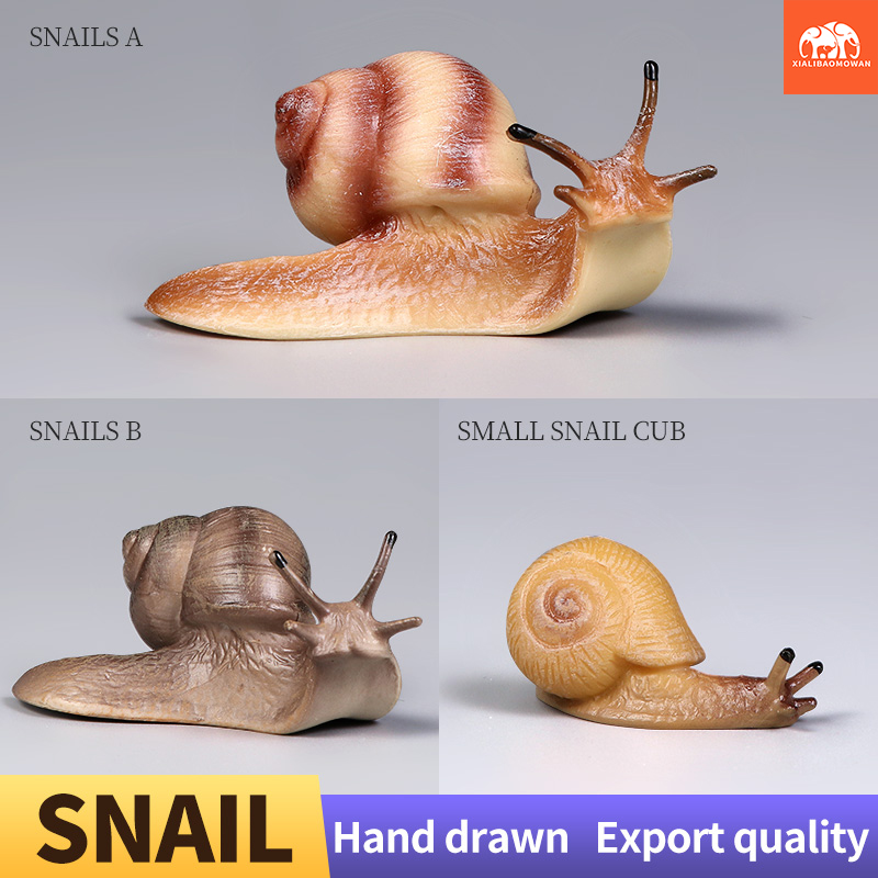 Model Kit Brand - Mainan Figur Aksi Siput Edukatif untuk