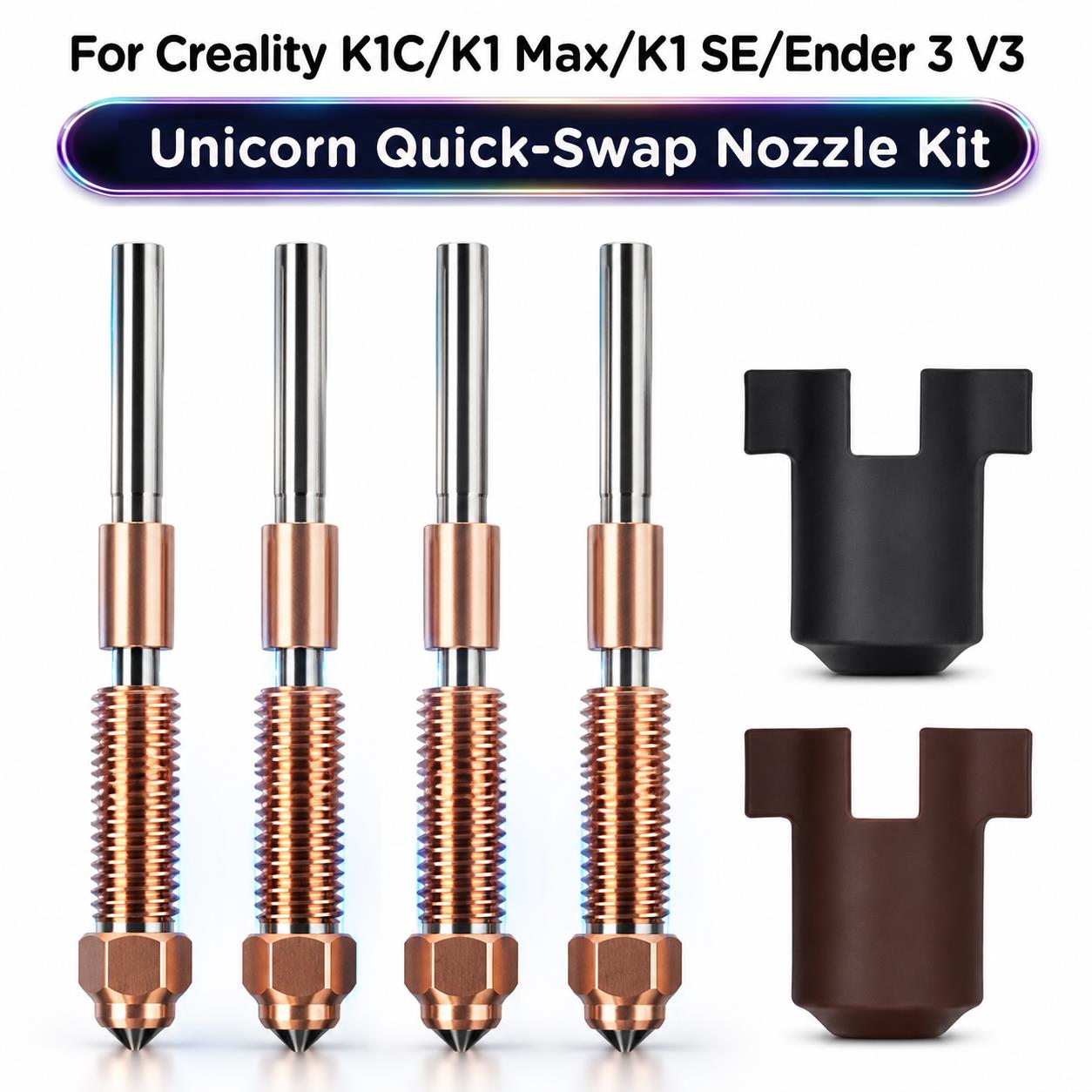 Model Kit Unicorn - Nozel Untuk Creality K1C K1 Max
