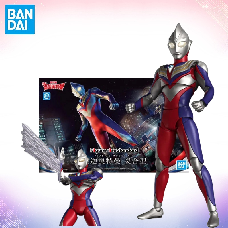 Model Kit Ultraman Tiga - Bandai Figur Asli Original dalam Kotak
