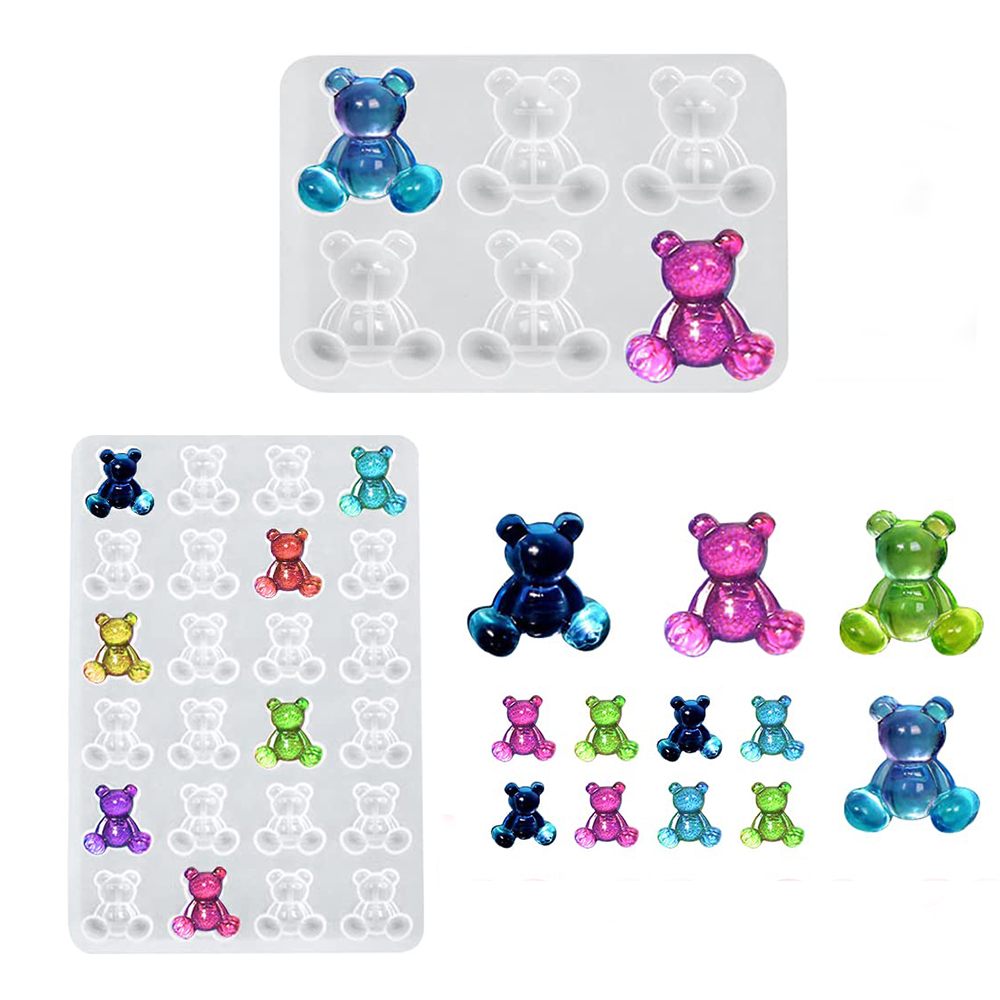 Model Kit Varnish - Cetakan Silikon Resin Beruang Kristal Cetakan