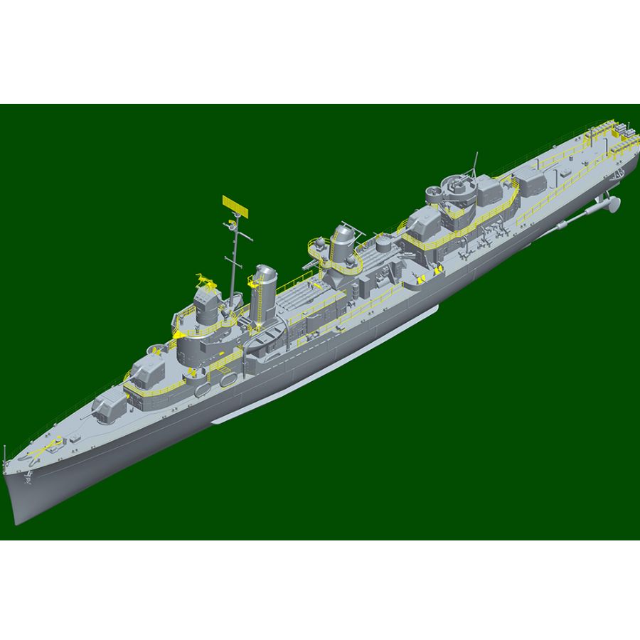 Fletcher DD-445 USS Destroyer  - Model Kit Destroyer ulasan dan harga