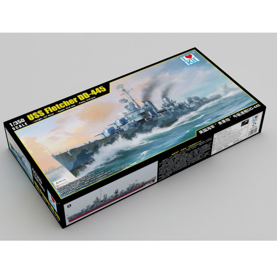 Fletcher DD-445 USS Destroyer  - Model Kit Destroyer ulasan dan harga