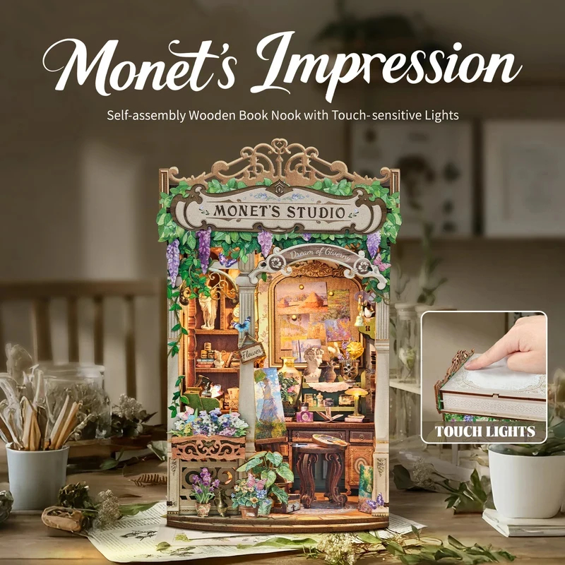 Rak Buku Studio Monet dari Kay - Model Kit Studio ulasan dan harga