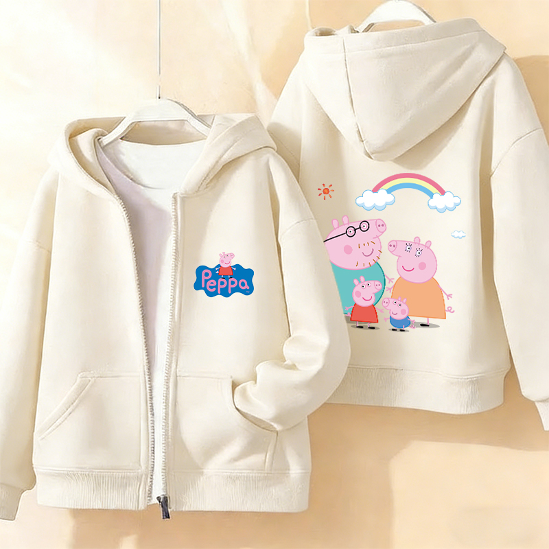 Peppa Pigs Mantel Hoodie Ritsl - Model Kit Varnish ulasan dan harga