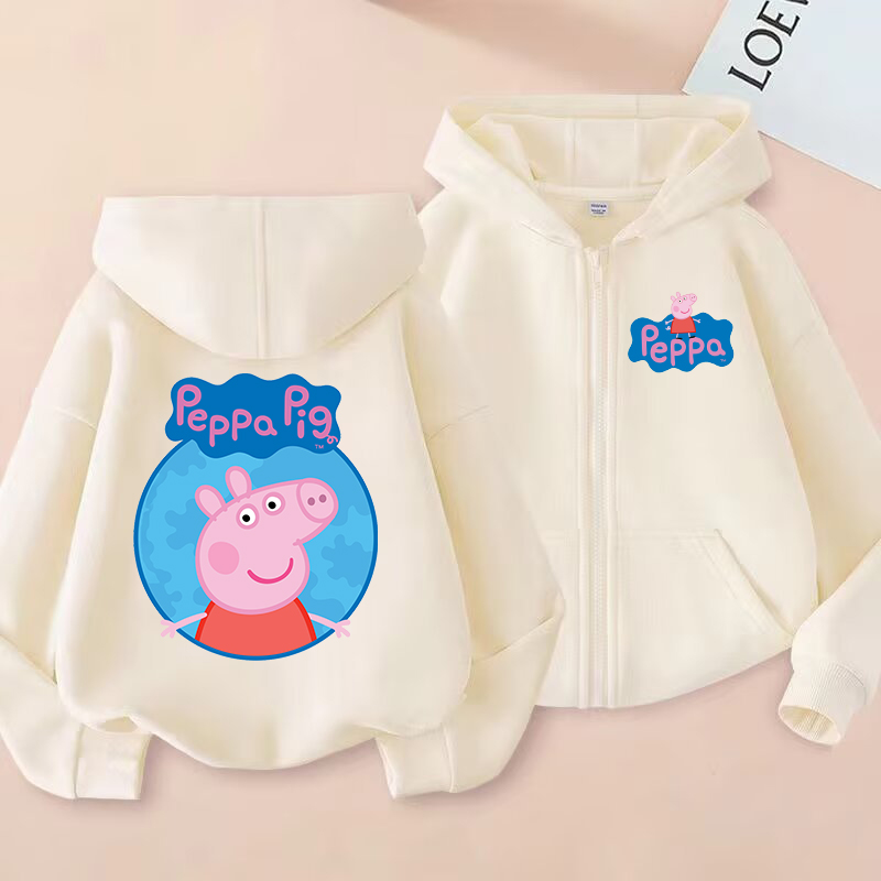 Peppa Pigs Mantel Hoodie Ritsl - Model Kit Varnish ulasan dan harga