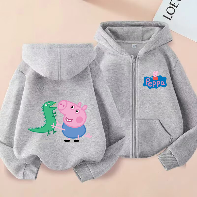 Peppa Pigs Mantel Hoodie Ritsl - Model Kit Varnish ulasan dan harga