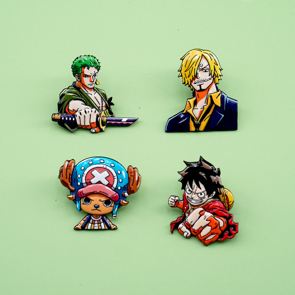 4Pcs Set Bros Kartun ONE PIECE - Model Kit One Piece Bandai ulasan dan harga