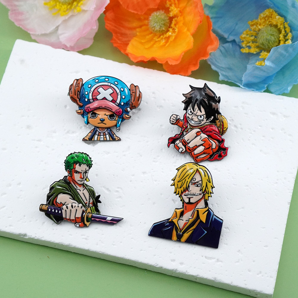 4Pcs Set Bros Kartun ONE PIECE - Model Kit One Piece Bandai ulasan dan harga
