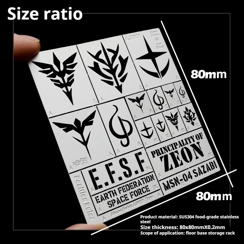 Alexen AJ0078 Stencil Airbrush - Gundam Model Mg ulasan dan harga
