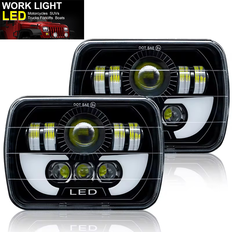 Lampu LED H4 7 inci Untuk Jeep - Model Kit Jeep ulasan dan harga