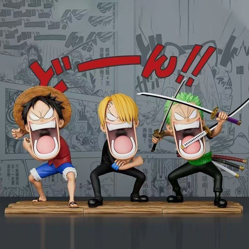 3 Buah/Set Figur One Piece Luf - Model Kit One Piece Bandai ulasan dan harga