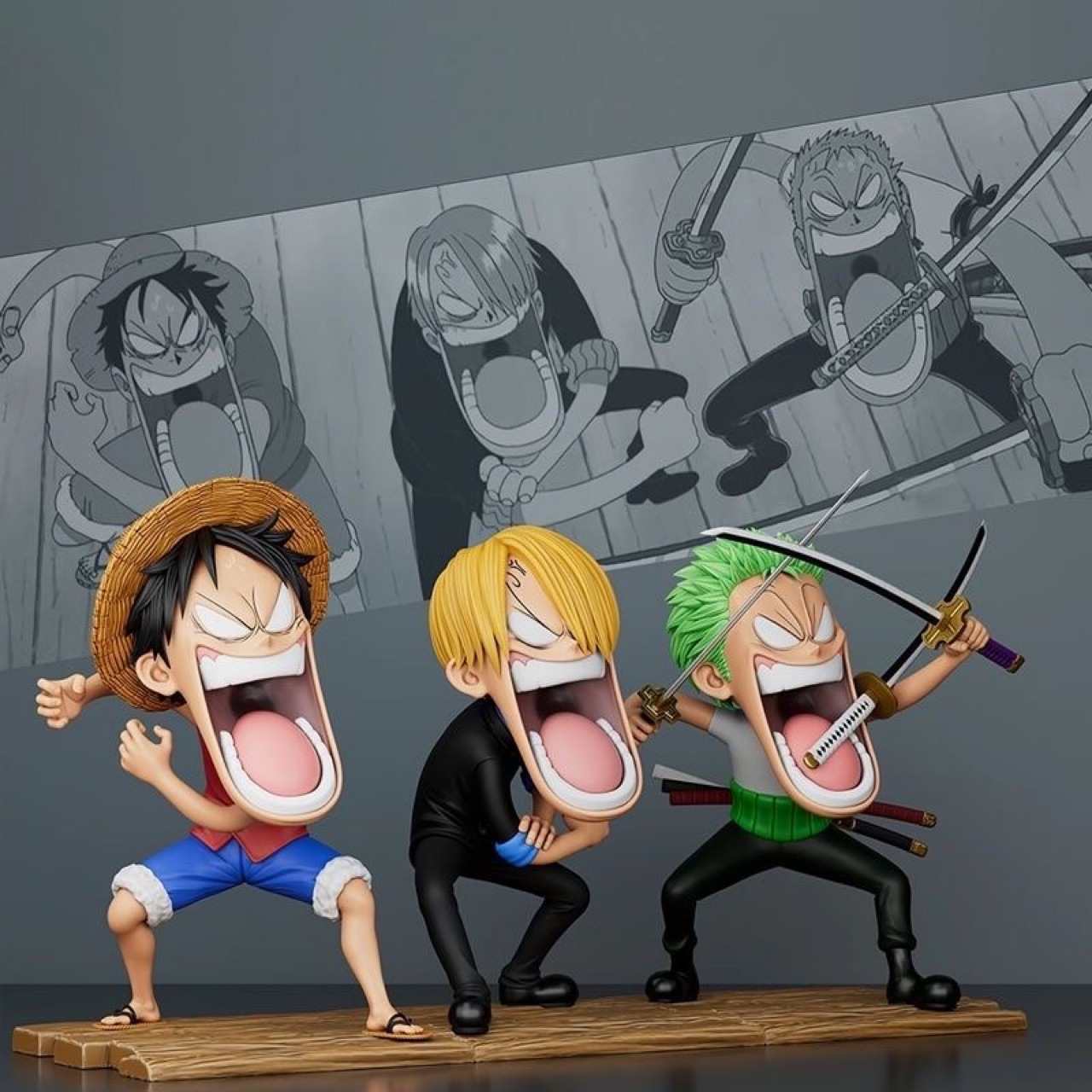 3 Buah/Set Figur One Piece Luf - Model Kit One Piece Bandai ulasan dan harga