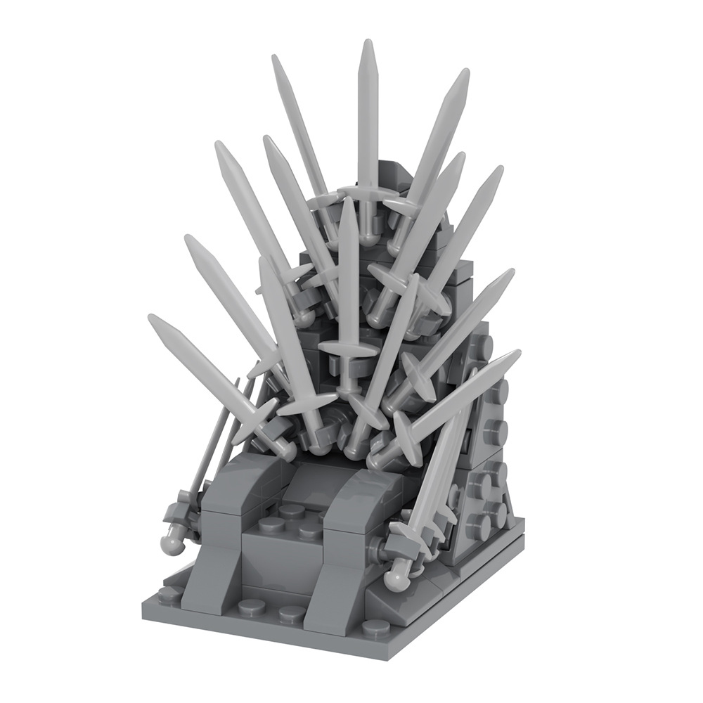 MOC besi takhta kursi pedang n - Model Kit Iron Sickle ulasan dan harga