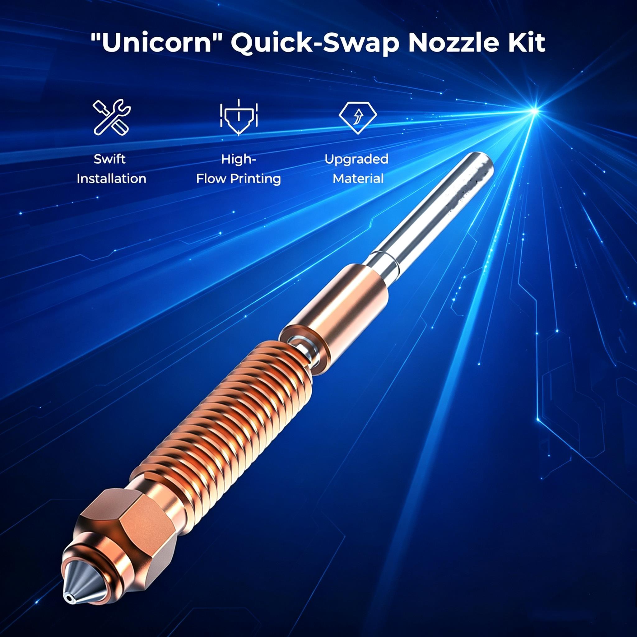 Nozel Untuk Creality K1C K1 Ma - Model Kit Unicorn ulasan dan harga