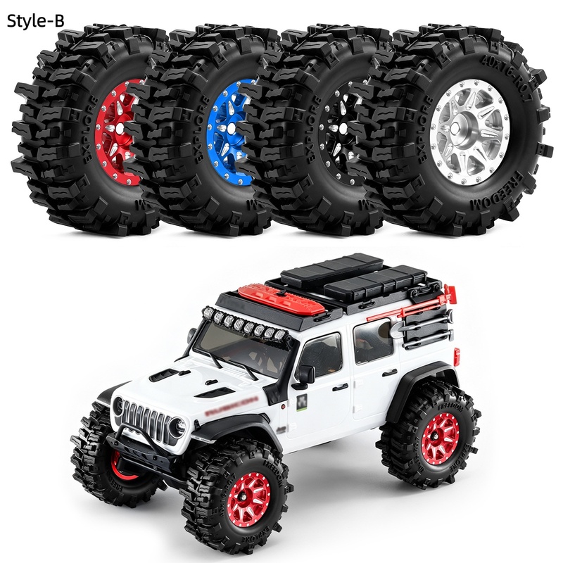 Set Ban dan Roda Logam 0,7 inc - Model Kit Jeep ulasan dan harga